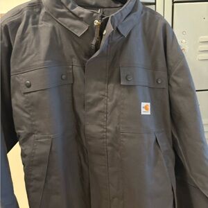 Carhartt Men's Dark Gray FR jacket Relaxed Fit